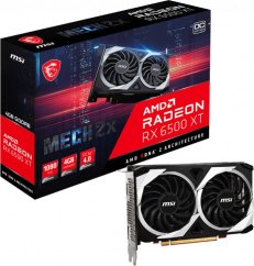 MSI Radeon RX 6500 XT Mech X2 OC 4GB GDDR6 (RX 6500 XT MECH 2X 4G OC)
