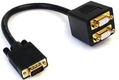 StarTech 0.3m Čierny (VGASPL1VV)