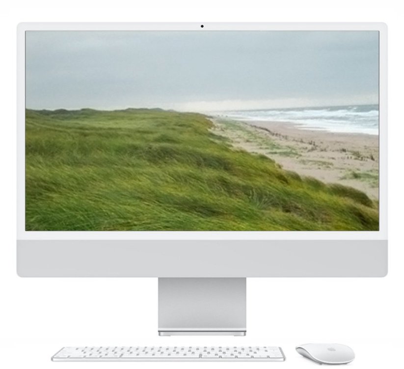 Apple APPLE iMac Z1K1 59,62cm 23,5Zoll Standardglas M4 10C CPU/10C GPU/16C N.E. 24GB 512GB SSD Gbit Eth MM NumKey TID DE Silber