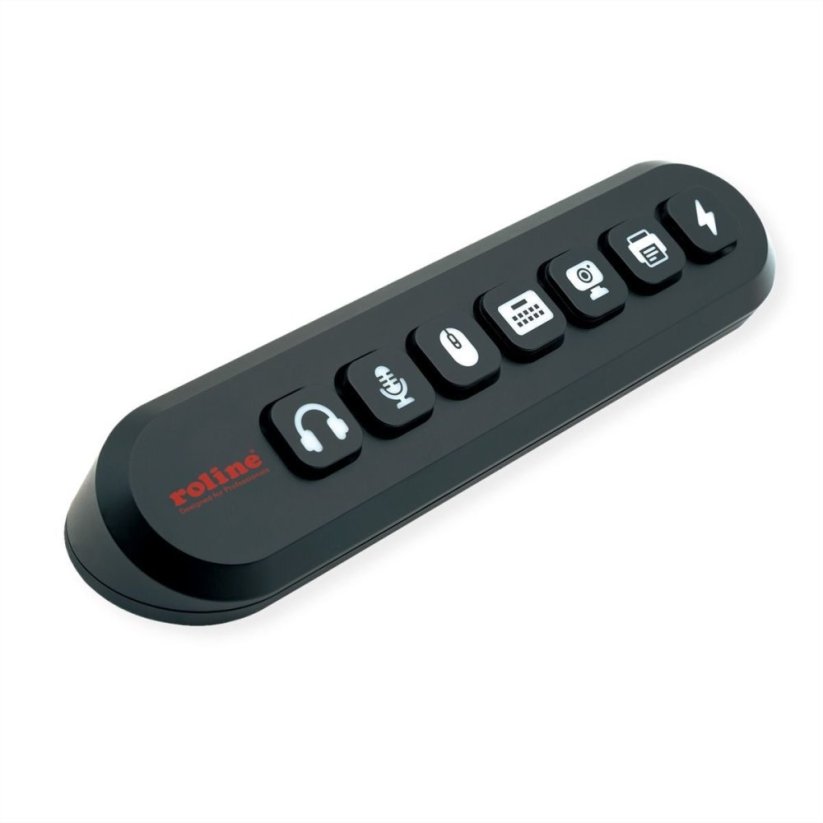 Roline Koncentrator ROLINE USB3.2 Gen1, 7 portów USB-A, wymienne przyciski