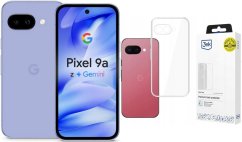 Google Pixel 9A 5G 8/128GB Fioletowy  (99936220) + Etui Clear Case