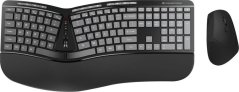 Conceptronic CONCEPTRONIC Wireless Keyboard+Mouse,ergo,Layout US sw