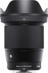 Sigma Sigma 16 mm F1.4 DC DN, Telephoto zoom lens, 16/13, Canon EF-M, Sony E, Auto focus