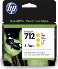 HP HP Atrament 712 3-Pack 29-ml Yellow DesignJet Ink