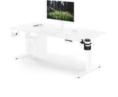 Jan Nowak Elektryczne z regulacją wysokości ergonomiczne biele,1600x800 mm: ARIA (5907367517347)