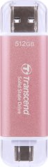 Transcend SSD USB3.0 512GB EXT. A/C/PINK TS512GESD310P TRANSCEND