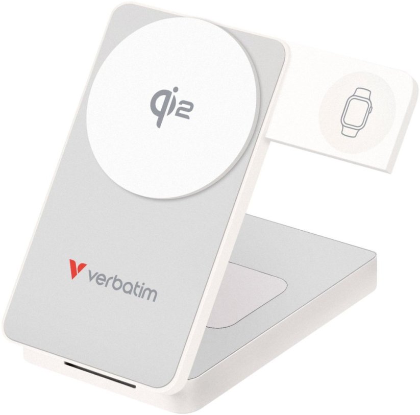 Verbatim Power Bank Charge´n´Go Qi2 10000 mAh white (32296)