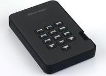 iStorage iStorage diskAshur 2 - SSD - encoded - 1TB - external (portable) - USB 3,1 - FIPS 197 - 256- bit AES- XTS - black (IS- DA2- 256- SSD- 1000- B)