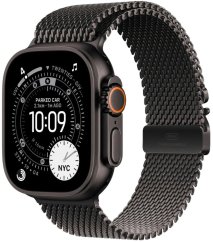Apple Watch Ultra 3 GPS + Cellular 49mm Black Titanium / Titanium Milanese Loop M Čierny  (MF1Q4QP/A)