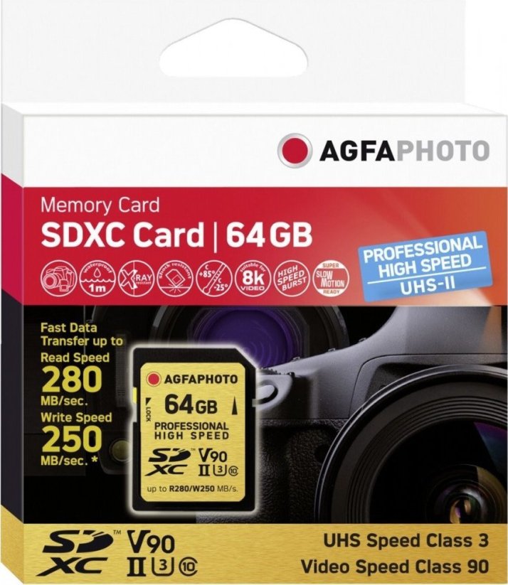 AgfaPhoto AgfaPhoto SDXC UHS II 64GB Professional High Speed U3 V90