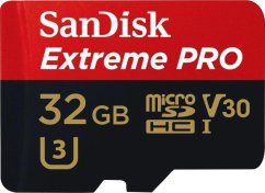 SanDisk Extreme PRO MicroSDHC 32 GB Class 10 UHS-I/U3 A1 V30 (SDSQXCG-032G-GN6MA)