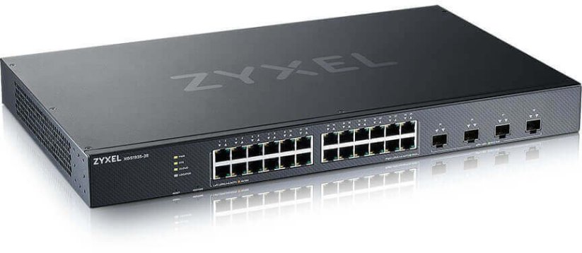 ZyXEL ZYXEL XGS1935-28 28 Port Smart Managed Switch 24x Gigabit Copper and 4x10G SFP+ hybrid mode standalone or NebulaFlex Cloud