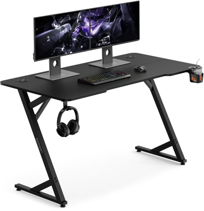 SENSE7 VAMO czarne 140x70