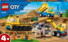 LEGO City Ciężarówki i dźwig z kulą wyburzeniową 3 ks (60391)