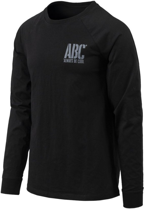 Helikon-Tex T-shirt Long Sleeve (ABC Always Be Cool) - Čierny