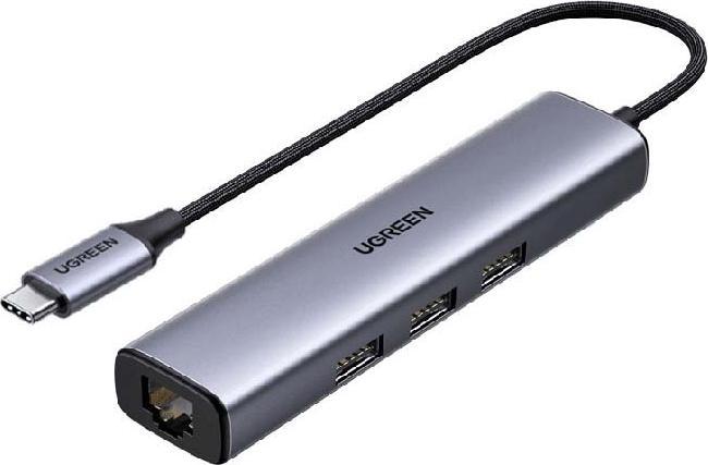 Ugreen 1x RJ-45  + 3x USB-A 3.0 (UGR1202GRY)