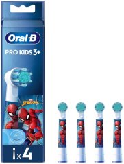 Braun Oral-B Kids Pro Kids3+, 4 pc(s), Multicolour, White, Spider-Man, 3 yr(s), Blister