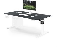 Jan Nowak Elektryczne z regulacją wysokości ergonomiczne biało-Antracitovýowe,1600x800 mm: Aria (5907367517378)
