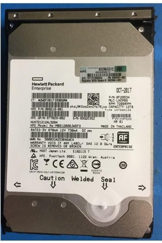 HP DRV HDD 12TB 7.2K LFF