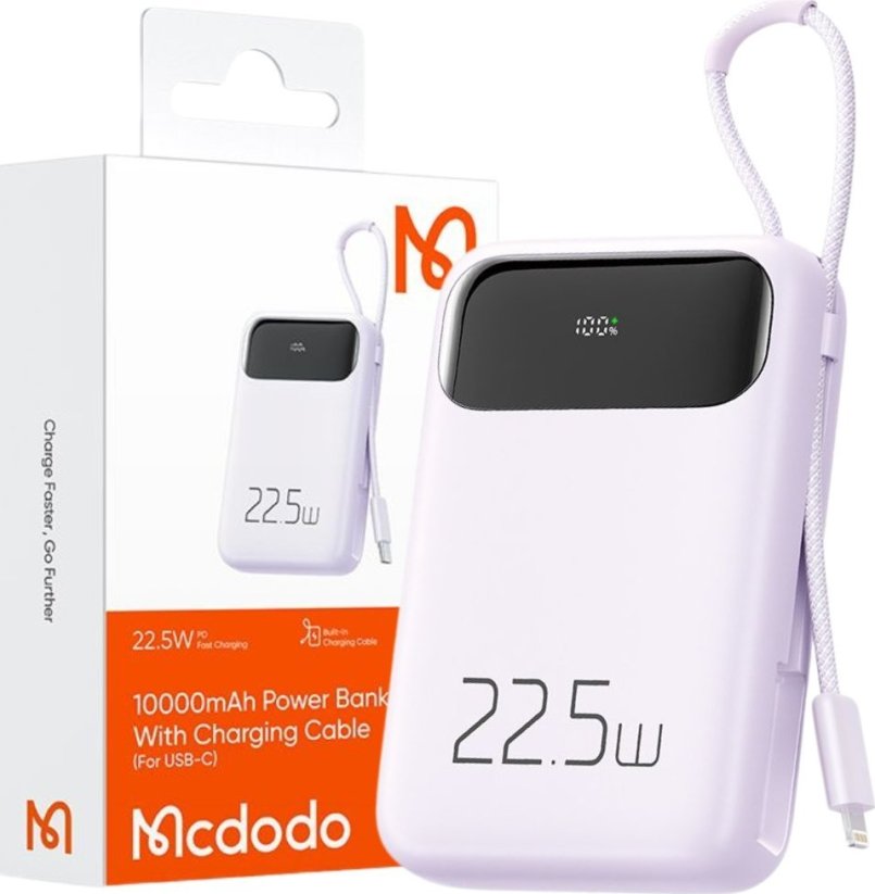 Mcdodo Power Bank Mcdodo MC-3255 10000mAh, 22.5W, do Light (fiolet)