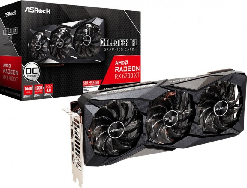 ASRock Radeon RX 6700 XT Challenger Pro 12 OC 12GB GDDR6 (RX6700XT CLP 12GO)