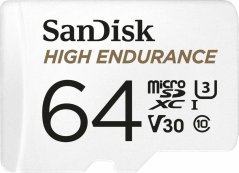 SanDisk High Endurance MicroSDXC 64 GB Class 10 UHS-I/U3 V30 (SDSQQNR-064G-GN6IA)