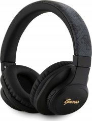 Guess PU Leather 4G Tone on Tone Script Logo Black