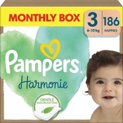 Plienky Pampers Harmonie, veľkosť 3, 6-10 kg, 186 ks.