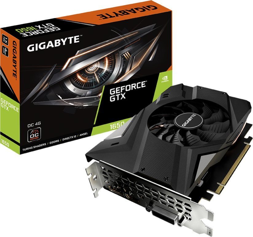Gigabyte GIGABYTE VGA NVIDIA GeForce GTX 1650 D6 LHR OC 4G 4.0, 4G GDDR6, 1xDP, 1xHDMI, 1xDVI