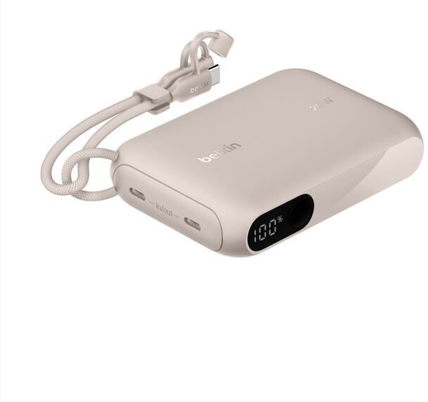 Belkin Display 20W USB-C 10000 mAh pieskový (BPB027HQSD)