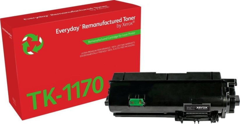 Xerox Everyday - Schwarz - kompatibel - Box - wiederaufbereitet - Tonerpatrone (Alternative zu: Kyocera TK-1170) - Green World Alliance Ruckgabeprogramm