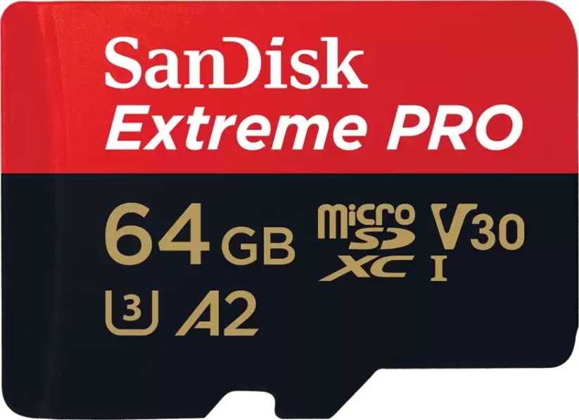 SanDisk Extreme PRO MicroSDXC 64 GB Class 10 UHS-I/U3 A2 V30 (SDSQXCU-064G-GN6MA)
