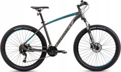 Romet Dviratis Romet Rambler R7.4 2025 graphite-silver-turquoise-20" / L (Dydis: 20" / L)
