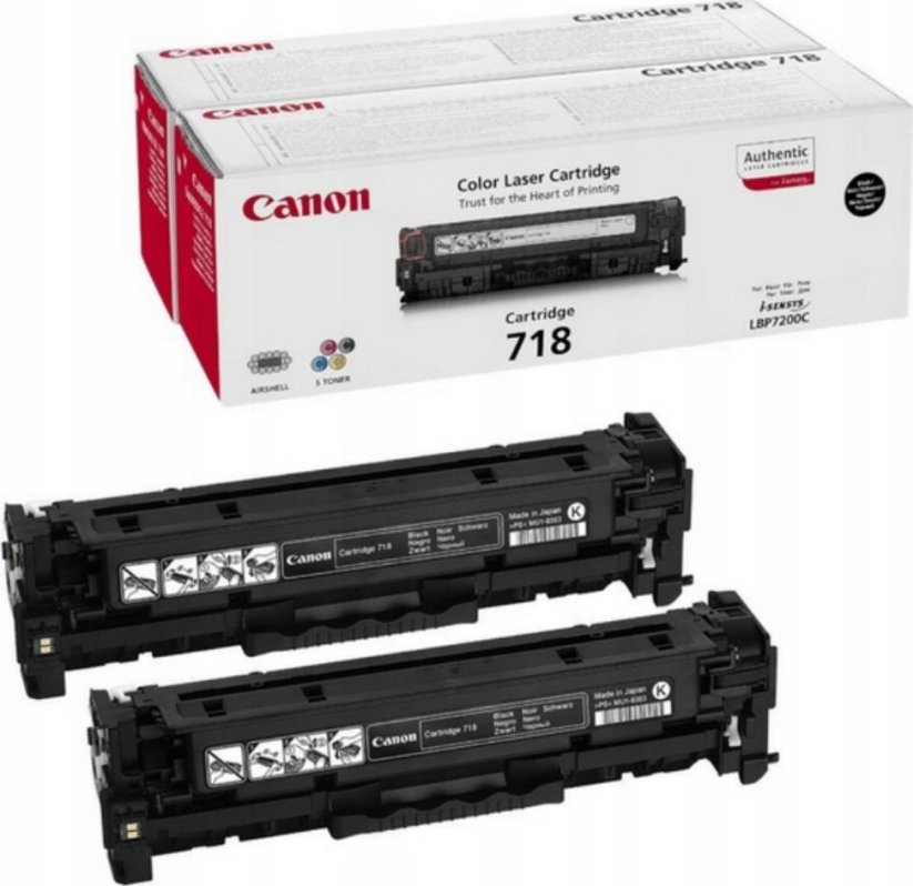 Canon CRG-718 Black Originál  (2662B017)