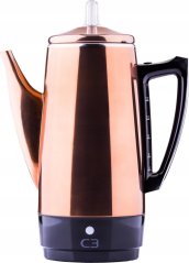 Melitta C3 Basic Percorokovor 12 cup, Copper color, Stainless Steel, Electric coffee percorokovor, 1.8 L, Ground coffee, 875 W, Stainless steel