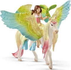 Schleich Figurka - Wróżka Surah z migoczącym pegazem (70566)