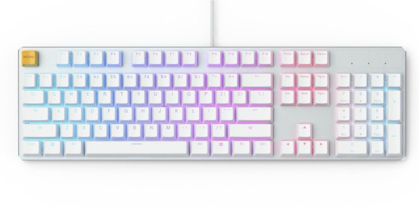 Glorious PC Gaming Race Glorious GMMK Full Size White Ice Edition - Gateron-Brown, US-Layout