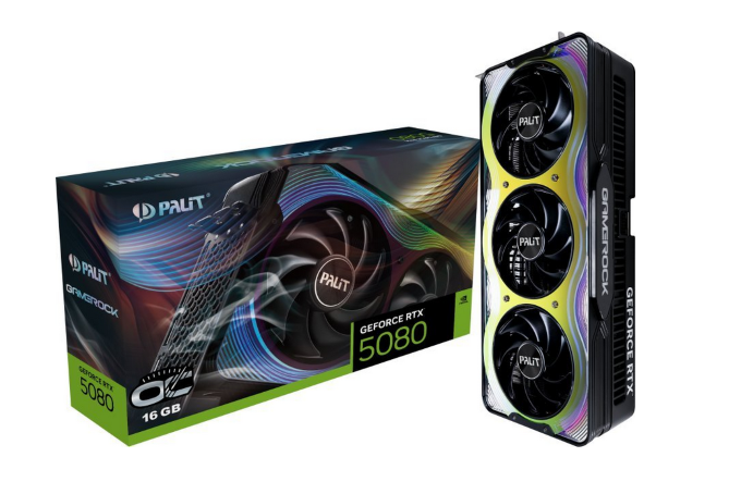 Palit GeForce RTX 5080 GameRock OC 16GB GDDR7 (NE75080T19T2-GB2030G)