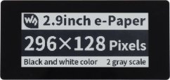 Waveshare Wyświetlacz dotykowy E-paper E-Ink - 2,9'' 296x128px - SPI/I2C - čierno-Biely - do Raspberry Pi Pico - Waveshare 20051}