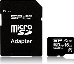 Silicon Power Elite MicroSDHC 16 GB Class 10 UHS-I  (SP016GBSTHBU1V10-SP)