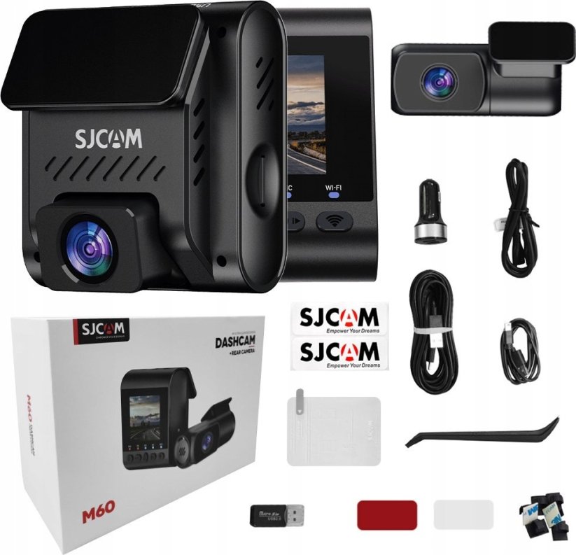 SJCAM SJDASH M60 Čierny (2CH) +kamera