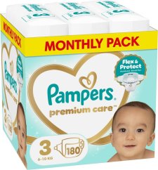 Pampers plienky Premium Care 3, 6-10 kg, 180 ks x 2