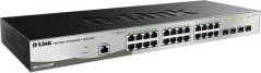 D-Link D-Link DGS-1210-28/ME 28-Port Gigabit Metro Ethernet Smart Switch, 24x GbE, 4x SFP, fanless