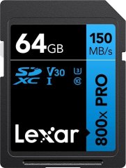 Lexar 800X Pro SDXC 64 GB Class 10 UHS-I/U3 V30 (LSD0800P064G-BNNNG)