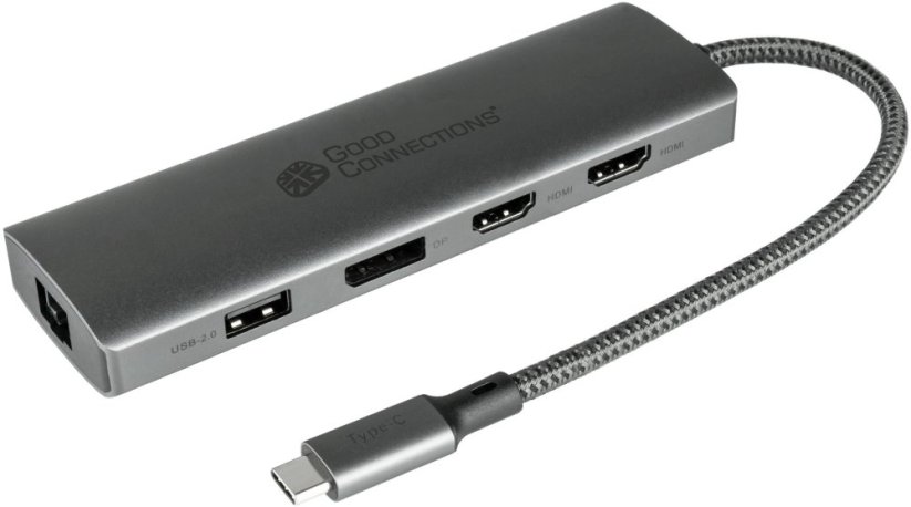 Good Connections USB-C-Hub (10-Port) anthrazit