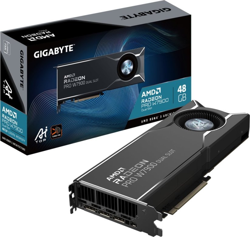 Gigabyte Radeon PRO W7900 Dual Slot AI TOP 48GB GDDR6 (W7900 AI TOP 48G)