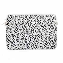 iLike Taška pre notebook 15-16 Inches Fabric Notebook Bag With Strap Leopard White ILIUN16LBLW