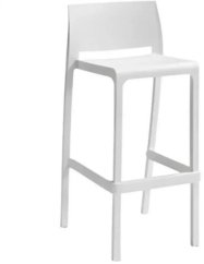 Nlle PROFI BRUSH kreslo barowe ogrodowe Volga Stool 65 50x49x89cm Biely (8003723003107)