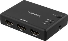 Deltaco Komutatorius DELTACO 3in-1out, 60Hz, 7.1 audio, Ultra HD, juodas / HDMI-7042