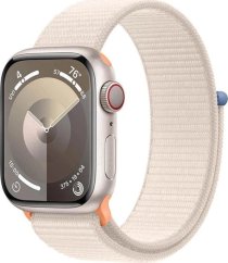 Apple Watch Series 9 GPS + Cellular, 41mm Koperta z aluminium w farbaze księżycowej powiaty z opaskš sportowš w farbaze księżycowej powiaty